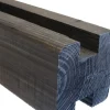 Brico Tuinpaal Gegroefd Zwart 9X9X270Cm- Tuinpalen