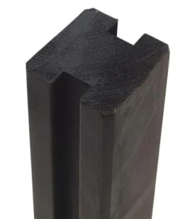 Brico Tuinpaal Gegroefd Zwart 9X9X270Cm- Tuinpalen