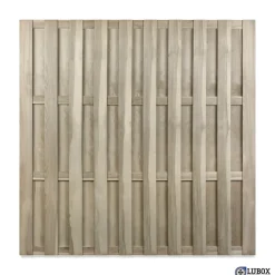 Brico Tuinscherm Multi Grenen Recht 180X180Cm- Tuinschermen En Poorten