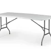 Brico Tuintafel Party Inklapbaar 6 Personen Wit 180X75Cm- Tuintafels