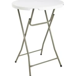 Brico Tuintafel Party Staand Wit O80Cm- Tuintafels