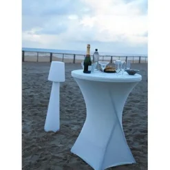 Brico Tuintafel Party Staand Wit O80Cm- Tuintafels