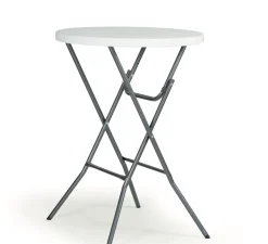 Brico Tuintafel Party Staand Wit O80Cm- Tuintafels
