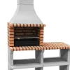Brico Tuozi Stenen Barbecue Napoles Deluxe 144X58X205Cm- Betonnen Barbecue