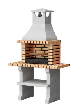 Brico Tuozi Stenen Barbecue Napoles Xl 121X58X207Cm- Betonnen Barbecue