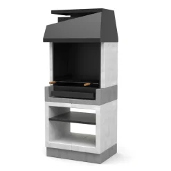 Brico Tuozi Stenen Barbecue Otte 84X63X206Cm- Betonnen Barbecue