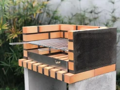 Brico Tuozi Stenen Barbecue Zon Basic 62X45,5X107Cm- Betonnen Barbecue