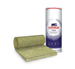 Wandisolatie|Brico Ursa Onbeklede Minerale Wolplaat Hometec 35 In Rolvorm 22X120Cm 3M