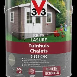 Brico V33 Houtbeits Tuinhuis Moonstone Zijdeglans 2,5L- Beits