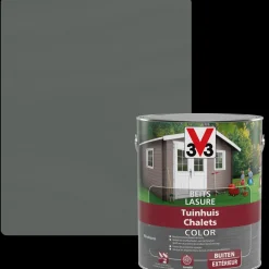 Brico V33 Houtbeits Tuinhuis Windstorm Zijdeglans 2,5L- Beits