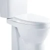 Duoblok Toiletten|Brico Van Marcke Duoblok Toilet X-Joy I Ao Aansluiting I Verhoogd I Quick Release & Soft-Close Toiletzitting I Randloos Toiletpot Wit