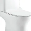Duoblok Toiletten|Brico Van Marcke Duoblok Toilet Gustav I Pk Aanlsluiting I Quick Release & Soft-Close Toiletzitting I Randloos Toiletpot Wit