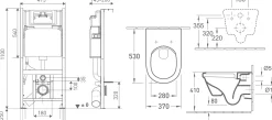 Inbouwtoiletten|Brico Van Marcke Inbouwreservoir Set | Geberit Spoeltechniek I Soft-Close Toiletzitting | Randloos Toiletpot