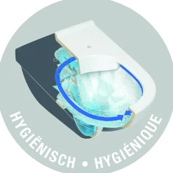 Inbouwtoiletten|Brico Van Marcke Inbouwreservoir Set | Geberit Spoeltechniek I Soft-Close Toiletzitting | Randloos Toiletpot