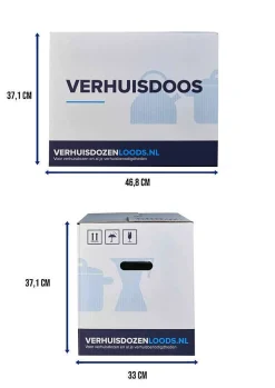 Verhuizen|Brico Verhuisservice+ Verhuisdozen - Zelfsluitend - Geen Tape Nodig - 52L - 30 Stuks
