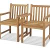 Brico Vidaxl Tuinstoelen 2 St Massief Teakhout- Tuinstoelen