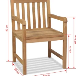 Brico Vidaxl Tuinstoelen 2 St Massief Teakhout- Tuinstoelen