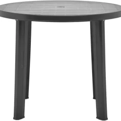 Brico Vidaxl Tuintafel 89 Cm Kunststof Antraciet- Tuintafels