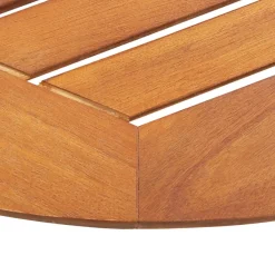 Brico Vidaxl Tuintafel Poly Rattan En Massief Acaciahout Grijs- Tuintafels