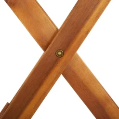 Brico Vidaxl Tuintafel Poly Rattan En Massief Acaciahout Grijs- Tuintafels