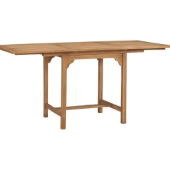 Brico Vidaxl Tuintafel Verlengbaar (110-160)X80X75 Cm Massief Teakhout- Tuintafels