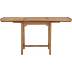 Brico Vidaxl Tuintafel Verlengbaar (110-160)X80X75 Cm Massief Teakhout- Tuintafels