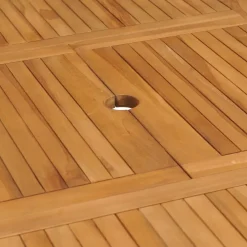 Brico Vidaxl Tuintafel Verlengbaar (110-160)X80X75 Cm Massief Teakhout- Tuintafels