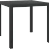 Brico Vidaxl Tuintafel 80X80X74 Cm Aluminium En Hkc Zwart- Tuintafels
