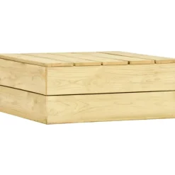 Brico Vidaxl Tuintafel 75X75X31 Cm Geimpregneerd Grenenhout- Tuintafels