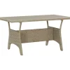 Brico Vidaxl Tuintafel 130X70X66 Cm Poly Rattan Grijs- Tuintafels