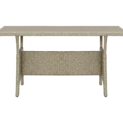 Brico Vidaxl Tuintafel 130X70X66 Cm Poly Rattan Grijs- Tuintafels