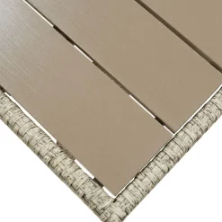Brico Vidaxl Tuintafel 130X70X66 Cm Poly Rattan Grijs- Tuintafels
