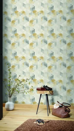 Brico Vinylbehang Ivar Oker Pp3503- Vinylbehang