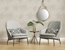 Brico Vinylbehang Palmen Beige- Vinylbehang