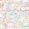 Brico Vinylbehang Regenboogbakstenen- Vinylbehang