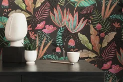 Brico Vinylbehang Tuin Roze- Vinylbehang