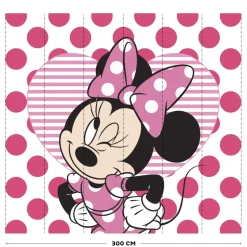 Brico Vliesbehang Minnie & Hearts Mural- Behang Kinderkamer