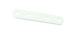 Brico Vynex Verbindingslipje Staal Wit Geplastificeerd 80Mm 4 Stuks- Deurscharnieren