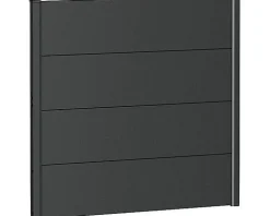 Tuinhout|Brico Wandpaneel Tuinscherm Donkergrijs Metallic 100X90