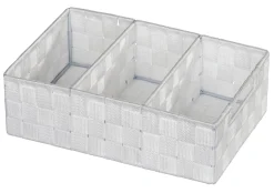 Manden & Boxen|Brico Wenko Organizer Adria 3-Vaks 32X21X10Cm Met Wit