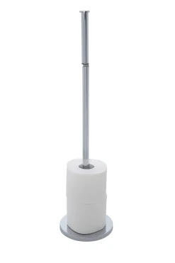 Toiletaccessoires|Brico Wenko Staande Toiletrolhouder 2-In-1 Rvs Glanzend