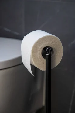Toiletaccessoires|Brico Wenko Toiletrolhouder Met Reserverolhouder Zwart 21X55X17Cm