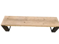 Brico Wood4You - Bankje - New Orleans - Steigerhout 130Lx40Hx38D Cm- Tuinbanken
