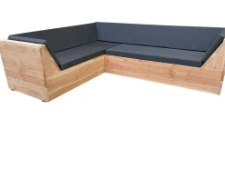 Brico Wood4You-Loungeset 6 Douglas 210X210 Cm-Incl Kussens- Loungesets