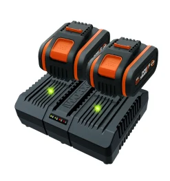 Accu'S & Acculaders|Brico Worx 2 Batterijen + Dubbele Lader Wa3611 20V 4Ah