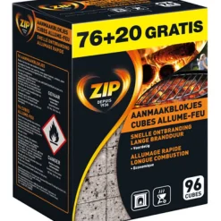 Brico Zip Aanmaakblokjes 'Energy Original' - 96 Stuks