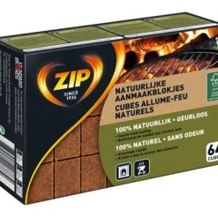 Brico Zip Aanmaakblokjes 'Natural' - 64 Stuks